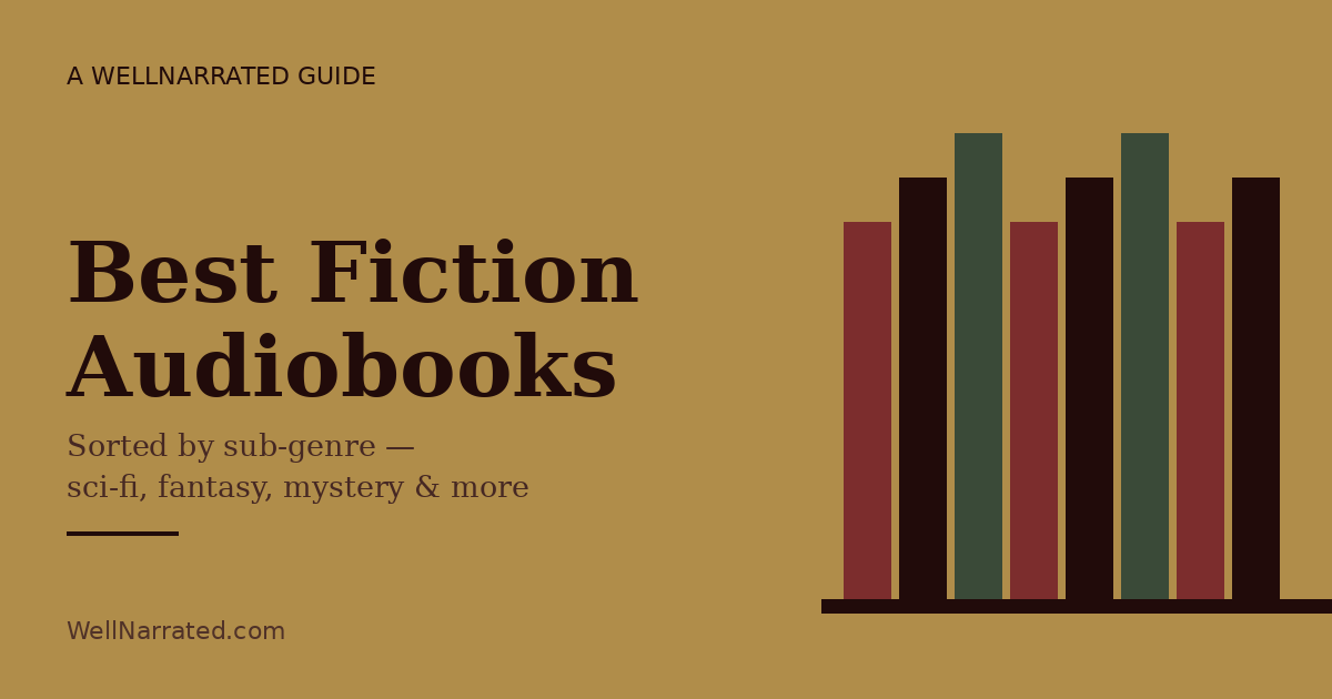 Best Fiction Audiobooks — By Sub-Genre, Not One Long List